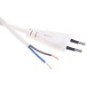 RS PRO Unterminated to CEE 7/16 Europlug Power Cord, 2 m, White PVC, 250V, 2.5A 531-100