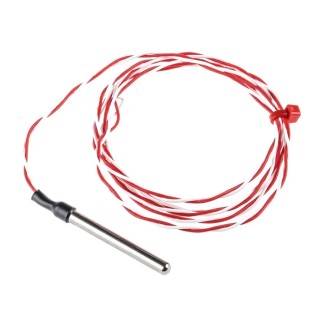 RS PRO RTD Sensor, 4 mm Diameter, 40 mm Probe Length, 2 Wire, Class B Accuracy, Stainless Steel, -50°C to 200°C PT1000