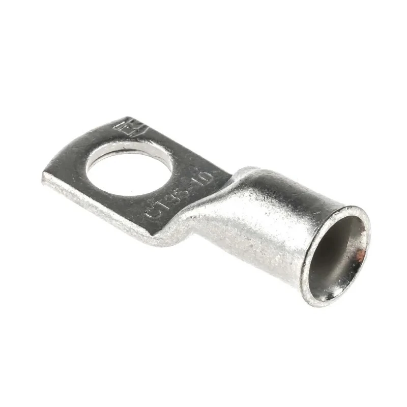 RS PRO Uninsulated Tubular Ring Terminal CT35, M10 Stud Size, 2 AWG, 35mm², Grey, Copper, Tin Plated