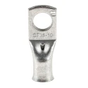 RS PRO Uninsulated Tubular Ring Terminal CT35, M10 Stud Size, 2 AWG, 35mm², Grey, Copper, Tin Plated