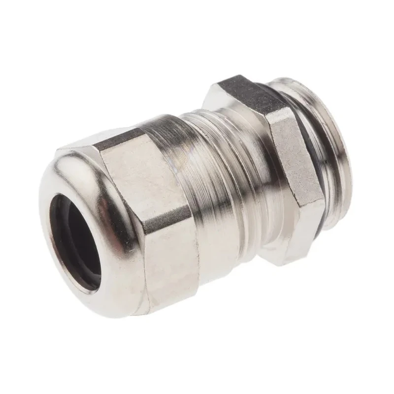 SIB Metallic Nickel Plated Brass Cable Gland, M16 Thread, 4–9.5mm Clamping Range, IP68, SIB-TEC Series C5216000R