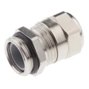 SIB Metallic Nickel Plated Brass Cable Gland, M16 Thread, 4–9.5mm Clamping Range, IP68, SIB-TEC Series C5216000R