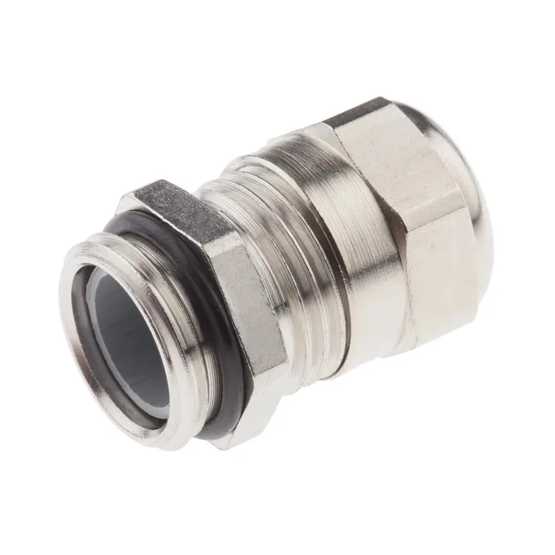 SIB Metallic Nickel Plated Brass Cable Gland, M16 Thread, 4–9.5mm Clamping Range, IP68, SIB-TEC Series C5216000R