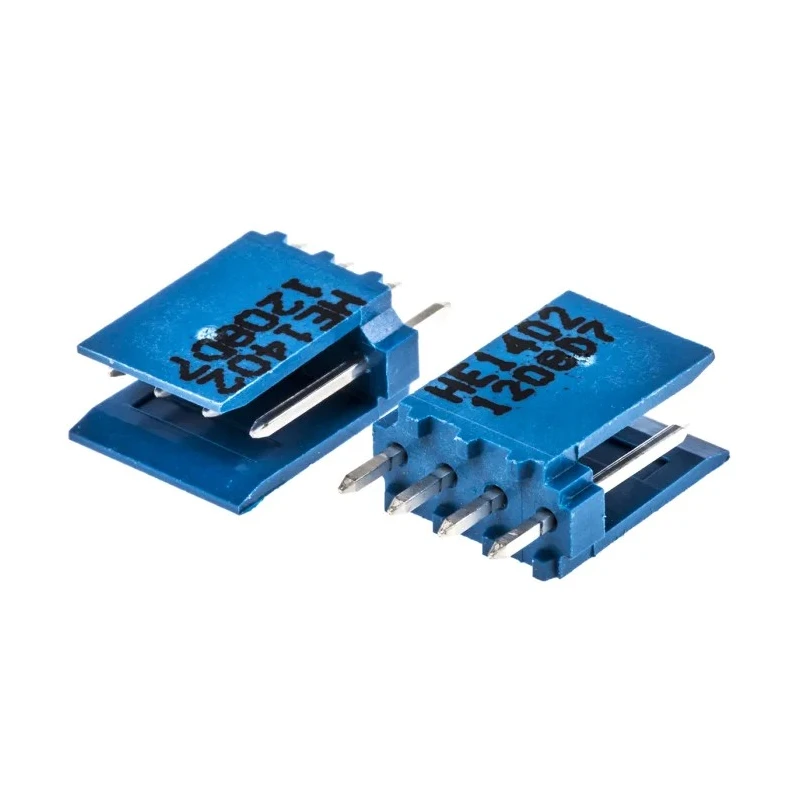Amphenol Communications Solutions AMPMODU Series Straight Through Hole PCB Header, 4 Contacts, 2.54 mm Pitch, 1 Row HE14