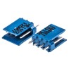 Amphenol Communications Solutions AMPMODU Series Straight Through Hole PCB Header, 4 Contacts, 2.54 mm Pitch, 1 Row HE14