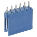 NEUTRAL AMPMODU Series Straight Through Hole PCB Header, 6 Contacts, 2.54 mm Pitch, 1 Row, Shrouded HE14
