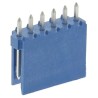 NEUTRAL AMPMODU Series Straight Through Hole PCB Header, 6 Contacts, 2.54 mm Pitch, 1 Row, Shrouded HE14