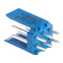 Amphenol ICC AMPMODU Series Straight Through Hole PCB Header 6 Contact 2.54mm Pitch 2 Row Shrouded 500V 3A HE14