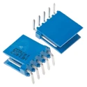 NEUTRAL AMPMODU Series Right Angle Through Hole PCB Header, 5 Contacts, 2.54 mm Pitch, 1 Row, Shrouded HE14