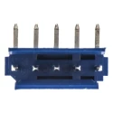 NEUTRAL AMPMODU Series Right Angle Through Hole PCB Header, 5 Contacts, 2.54 mm Pitch, 1 Row, Shrouded HE14