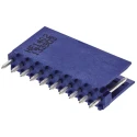NEUTRAL AMPMODU Straight Through Hole PCB Header, 10 Contacts, Shrouded, 2.54 mm Pitch, 1 Row, Thermoplastic, 3 A, 500 V HE14