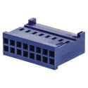 TE Connectivity AMPMODU HE13/HE14 Female Connector Housing 16 Way, 2 Row, 2.54 mm Pitch, Straight Cable Mount 281839-8