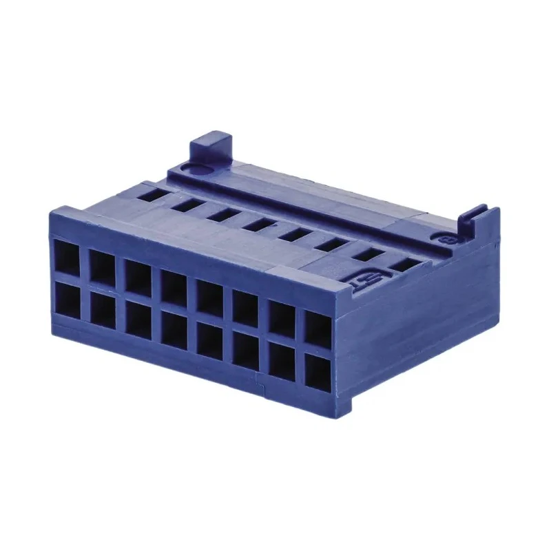 TE Connectivity AMPMODU HE13/HE14 Female Connector Housing 16 Way, 2 Row, 2.54 mm Pitch, Straight Cable Mount 281839-8