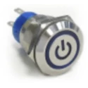 TE Connectivity Series Illuminated Push Button Switch, Latching, Panel Mount, 19.2 mm Cutout, SPST, Red LED, IP67, 250V AV19