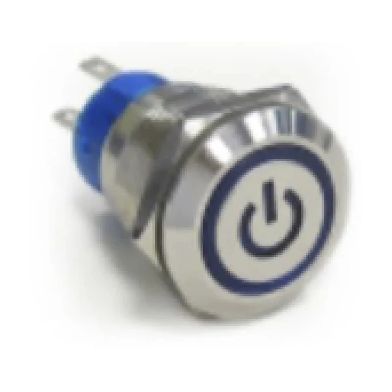 TE Connectivity Series Illuminated Push Button Switch, Latching, Panel Mount, 19.2 mm Cutout, SPST, Red LED, IP67, 250V AV19