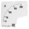 Sifam Tinsley Meter Scale for 72 x 72 Analogue Panel Ammeter EQ74-00D1-0001 0/200A