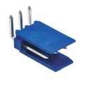 Molex AMPMODU Series Right Angle Shrouded PCB Header , 3 Contacts, 2.54 mm Pitch, Through Hole, 500V HE14