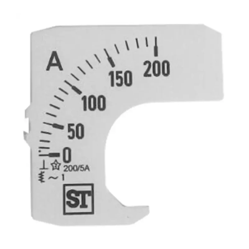 Sifam Tinsley Meter Scale for 48 x 48 Analogue Panel Ammeter EQ44-00D1-0001 0/200A