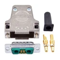 FCT from Molex 7 Way Straight Screw D-Sub Connector Male, Nickel Plated Die Cast Zinc, 20A, FMK2G-7W2PA-5935 / 1731140083