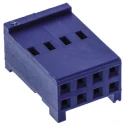 TE Connectivity AMPMODU HE13/HE14 Female Connector Housing 2.54 mm Pitch 8 Way 2 Row Straight 281839-4