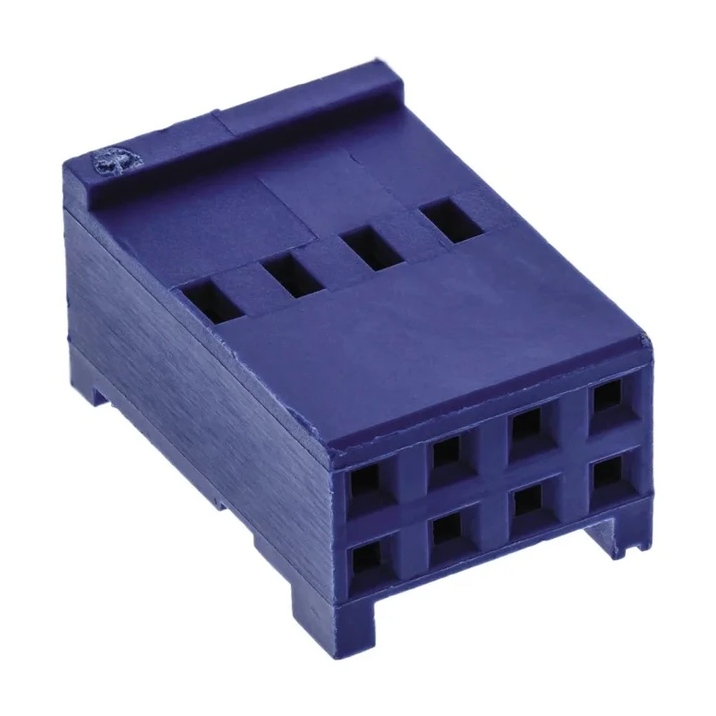 TE Connectivity AMPMODU HE13/HE14 Female Connector Housing 2.54 mm Pitch 8 Way 2 Row Straight 281839-4
