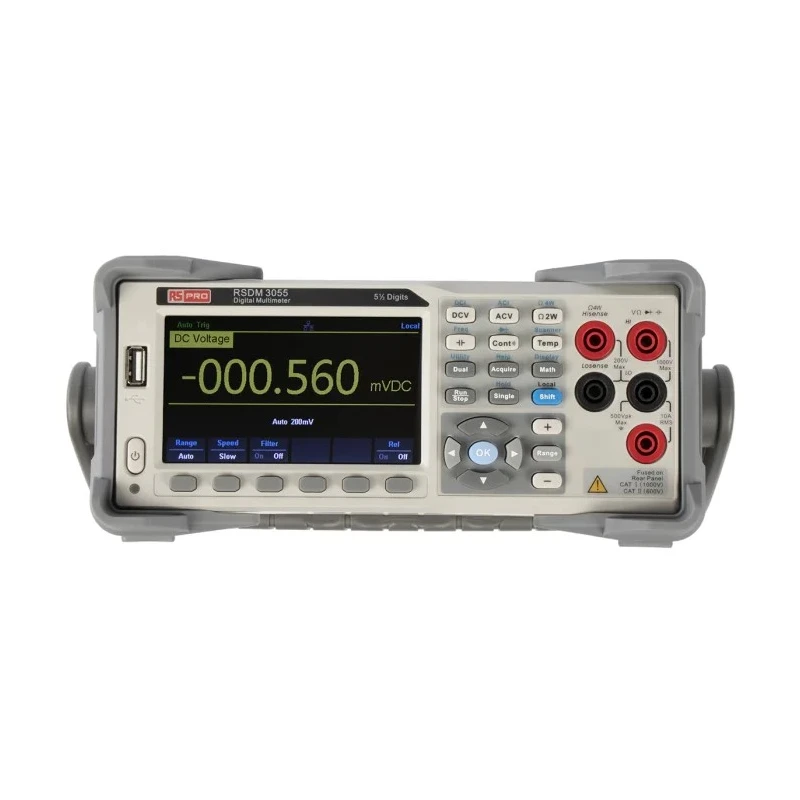 RS PRO Bench Digital Multimeter True RMS, 5½ Digit, 10A AC/DC, 750V AC, RSDM3055