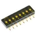 Omron Slide Rotary Coded DIP Switch, Surface Mount, Slide Actuator, 8 Way, Gold Contacts, A6S-8102-H