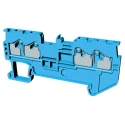 Omron Non-Fuse DIN Rail Terminal, Blue, 1.5mm², 1-Level, Push-in, XW5T-P1.5-2.2-1BL, 600V, 17.5A