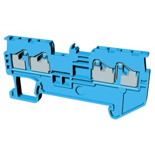 Omron Non-Fuse DIN Rail Terminal, Blue, 1.5mm², 1-Level, Push-in, XW5T-P1.5-2.2-1BL, 600V, 17.5A