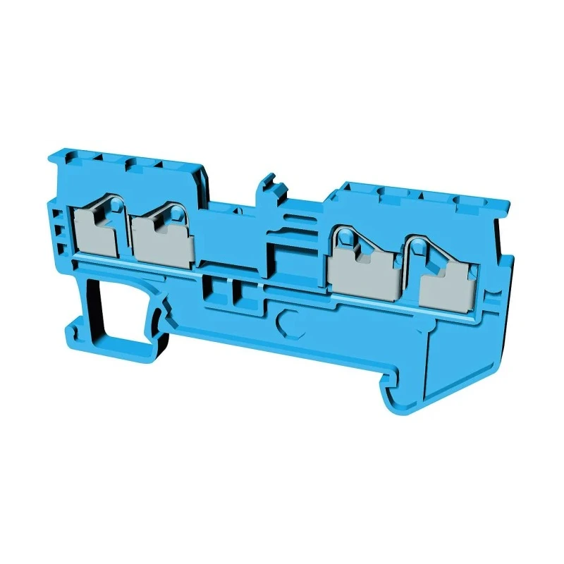 Omron Non-Fuse DIN Rail Terminal, Blue, 1.5mm², 1-Level, Push-in, XW5T-P1.5-2.2-1BL, 600V, 17.5A