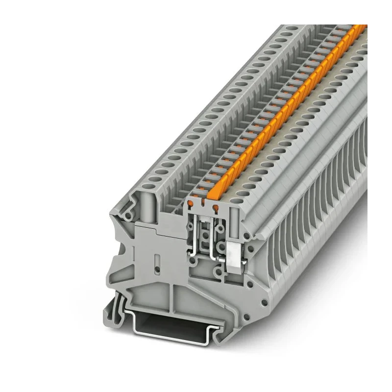 Phoenix Contact Knife Disconnect Terminal Block, 500V, 20A, UT 4-MTL Series, Grey, 0.14–6 mm², 1-Level, Screw, 3046144