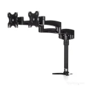 StarTech.com Black Monitor Arm Desk Mount Adjustable ARMDUAL, 13.6 kg Max Load, 580 mm Reach