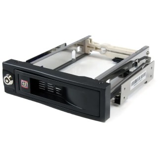 StarTech.com 3.5 in Hot Swap Mobile Rack, SATA Interface, 184 x 42 x 149 mm, Key Lock, HSB100SATBK