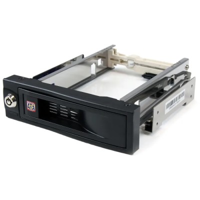 StarTech.com 3.5 in Hot Swap Mobile Rack, SATA Interface, 184 x 42 x 149 mm, Key Lock, HSB100SATBK