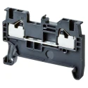 Omron XW5T Series Non-Fused Terminal Block, Push-In, Grey, 1.5mm², 600V, 17.5A, Single Level, Feed Through XW5T-P1.5-1.1-1