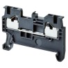 Omron XW5T Series Non-Fused Terminal Block, Push-In, Grey, 1.5mm², 600V, 17.5A, Single Level, Feed Through XW5T-P1.5-1.1-1