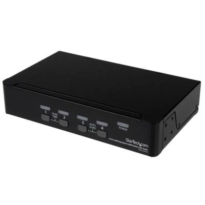 StarTech.com 4-Port DisplayPort KVM Switch USB 3.5 mm Stereo Audio Max Resolution 2560 x 1600 SV431DPUA
