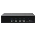 StarTech.com 4-Port DisplayPort KVM Switch USB 3.5 mm Stereo Audio Max Resolution 2560 x 1600 SV431DPUA