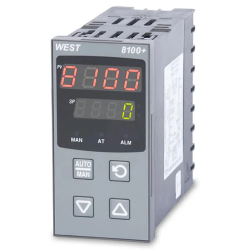 West Instruments Panel Mount PID Temperature Controller, Relay Output, 1 Input, 3 Output, 240V AC P8100-2-1-1-1-0-0-2-0