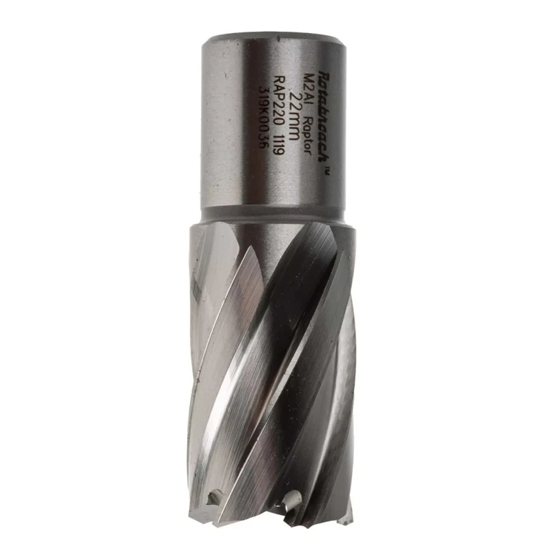 Rotabroach HSS Magnetic Drill Bit 22 mm Diameter, 25 mm Cutting Depth, Straight Flute, RAP220