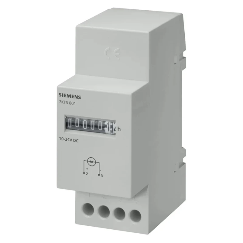 Siemens SENTRON Mechanical Counter 7KT5811, 7 Digit, Impulse, 24V DC, DIN Rail Mount