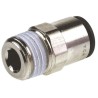 Legris LF3000 Series Male Pneumatic Fitting, 1/2 in R Thread, Push-in Tube, 16mm, Polymer,