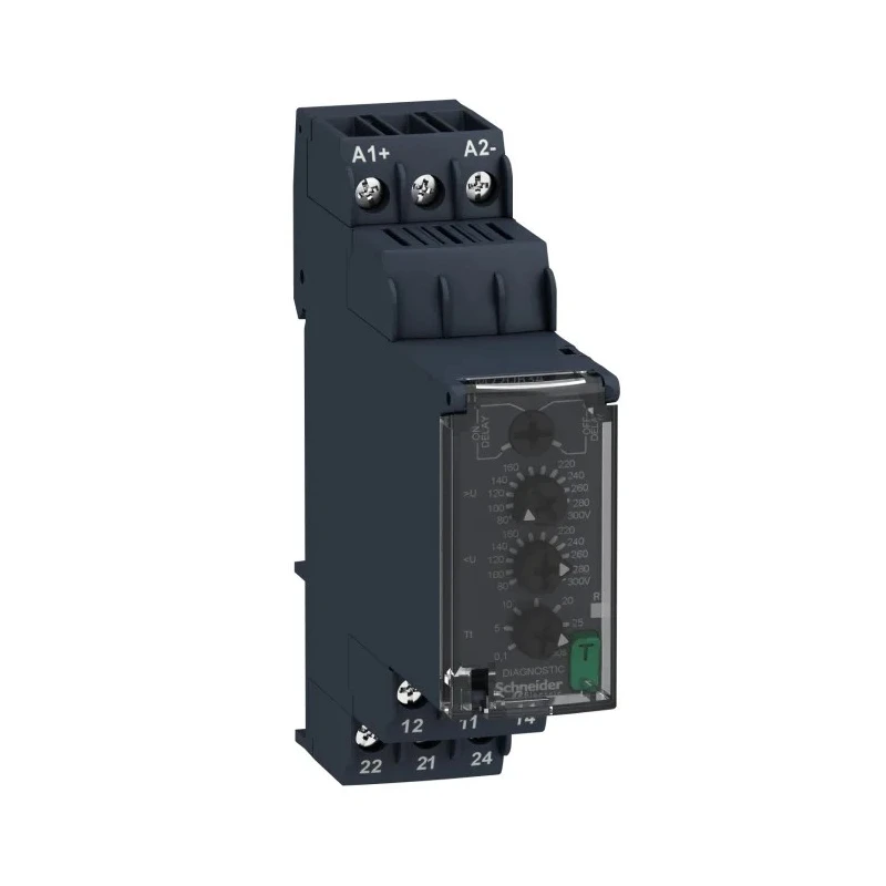 Schneider Electric Monitoring Relay 1 Phase DPDT, DIN Rail, 110–240V AC, 8A, Harmony Control RM22UB34
