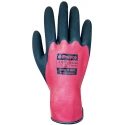 Polyco Healthline Grip It Wet Red & Black Nylon Latex Work Gloves, Size 8, Latex Foam Coating GIW/08