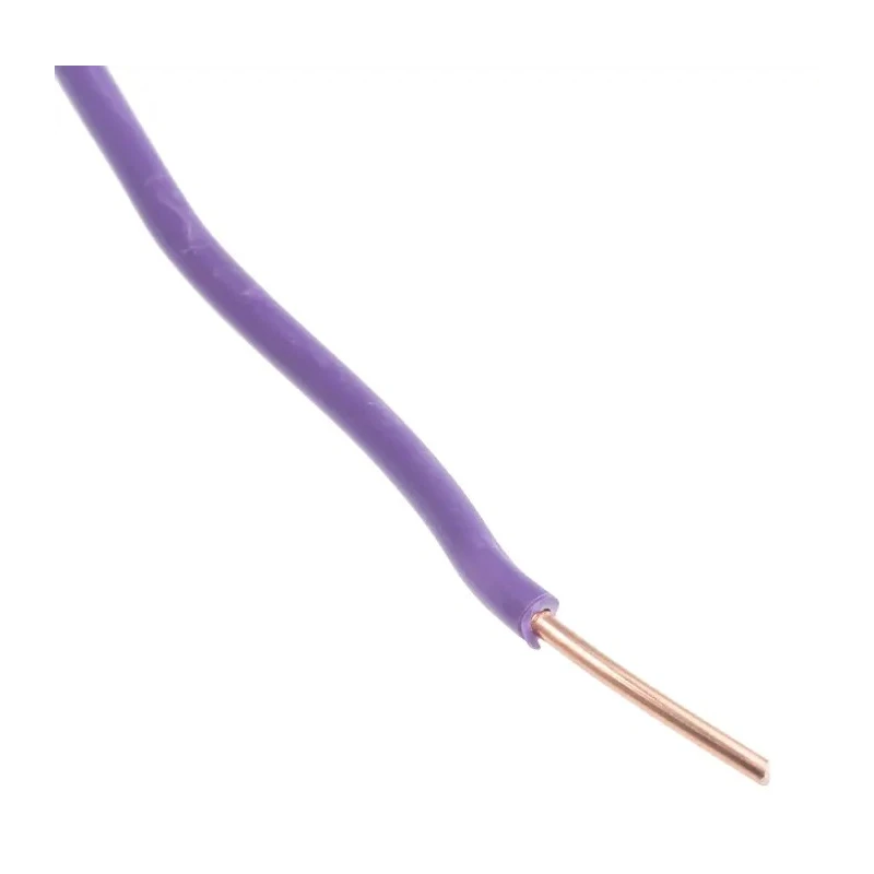RS PRO H07V-U Series Purple Hook Up Wire 1.5 mm², 100m, PVC Insulation, Copper, 450/750V, Solid, 536-293