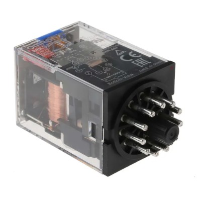 Omron Power Relay 24V DC Coil 10A Switching 3PDT Plug-In Silver Alloy Contacts MKS3PIN-5 24VDC