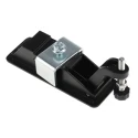 RS PRO Die Cast Zinc Lockable Compression Latch 111 mm x 31.5 mm Black Powder Coated 124-1900