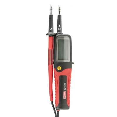 RS PRO LCD Voltage Tester IVT-20, 750V AC/DC, Continuity Check, Battery Powered, IP65, Tensilica LX6