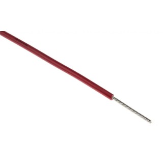 Alpha Wire Hookup Wire PVC Series Red, 20 AWG, 10 x 0.25 mm Strands, 305 m, Flame Retardant, 3053 RD001