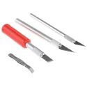 RND 16 Piece Craft Knife Set Plastic, Aluminium Alloy, Assorted Blades, Storage Case 537-439